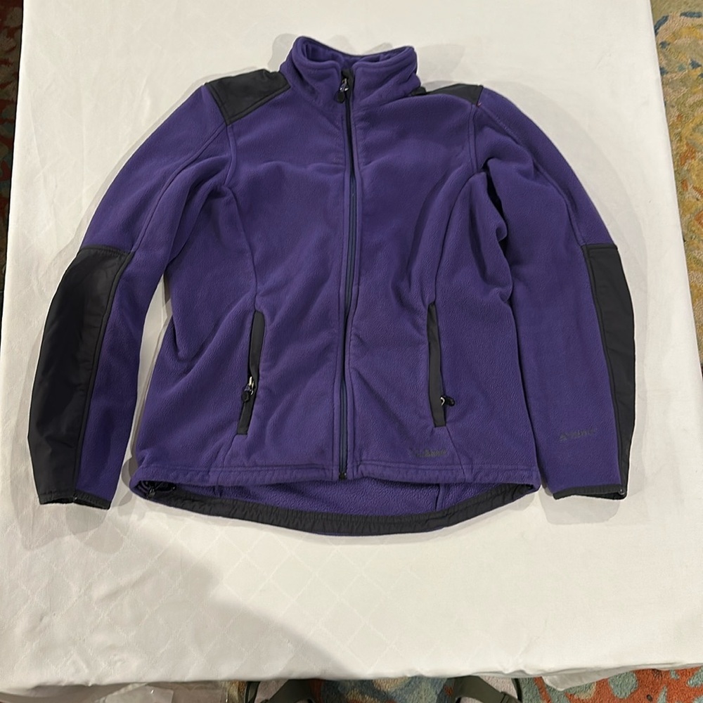 L.L. BEAN Women’s Purple Polartec full Zip Up Fleece Jacket‎ Size Small EUC